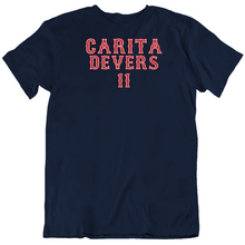 Load image into Gallery viewer, Rafael Devers Carita Boston Baseball Fan T Shirt - 6253050573