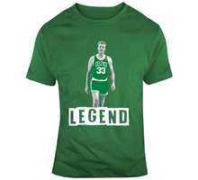 Load image into Gallery viewer, Larry Legend Bird GOAT Boston Basketball Fan T Shirt - 648702560