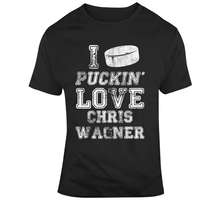 Load image into Gallery viewer, Chris Wagner I Love Boston Hockey Fan T Shirt - 6559963169
