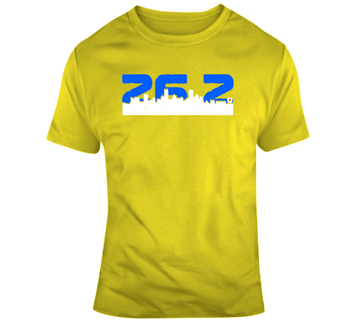 Boston Marathon inspired 26.2 miles City Skyline v3 T Shirt - 6687450249