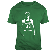Load image into Gallery viewer, Larry Bird The Legend Boston Basketball Fan Silhouette T Shirt - 6843652575