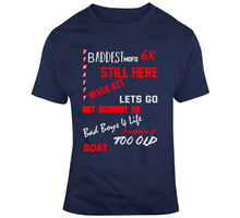Load image into Gallery viewer, Six Time Champs Tom Brady New England Fan T Shirt - 7337669103