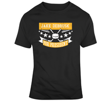 Load image into Gallery viewer, Jake DeBrusk For President Boston Hockey Fan T Shirt - 7430463150