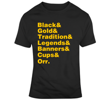 Load image into Gallery viewer, Boston Hockey Fan Tradition Names v2 T Shirt - 746142263