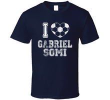 Load image into Gallery viewer, Gabriel Somi I Heart New England Soccer T Shirt - 7937130742