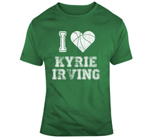 Load image into Gallery viewer, Kyrie Irving I Heart Boston Basketball Fan T Shirt - 8002197762