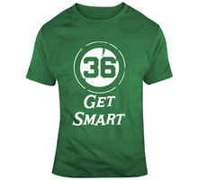 Load image into Gallery viewer, Marcus Smart Get Smart Boston Basketball  Fan Distressed T Shirt - 8121724949