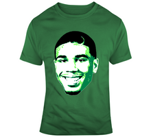 Load image into Gallery viewer, Jayson Tatum Big Head Silhouette Boston Basketball Fan T Shirt - 8127563610