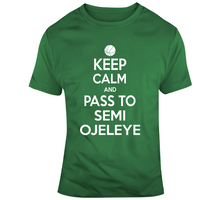 Load image into Gallery viewer, Semi Ojeleye Keep Calm Boston Basketball Fan T Shirt - 8134667905