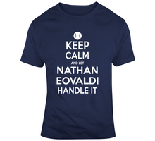 Load image into Gallery viewer, Nathan Eovaldi Keep Calm Boston Baseball Fan T Shirt - 8249917042