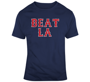 Beat LA Boston Baseball Fan Distressed T Shirt - 8547714357