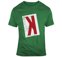 Load image into Gallery viewer, Backwards K Strikeout Distressed Boston Baseball Fan T Shirt - 8696692447