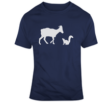 Load image into Gallery viewer, Julian Edelman Tom Brady The Goat and The Squirrel New England Football Fan T Shirt - 8797821497
