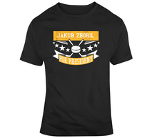 Load image into Gallery viewer, Jakub Zboril For President Boston Hockey Fan T Shirt - 9136160145