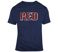 Load image into Gallery viewer, Boston Baseball Fan RED Distressed T Shirt - 9333150885