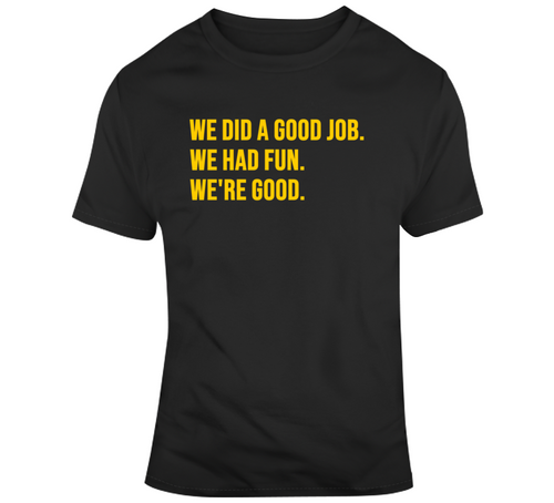 Brad Marchand We're Good Boston Hockey Fan v2 T Shirt - 938498329