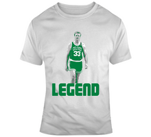 Load image into Gallery viewer, Larry Bird Legend GOAT Boston Basketball Fan T Shirt - 9416465268