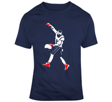 Load image into Gallery viewer, Julian Edelman Silhouette MVP New England Football Fan T Shirt - 9457154003