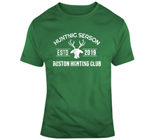 Load image into Gallery viewer, Boston Deer Hunting Club Boston Basketball Fan T Shirt - 9459692301