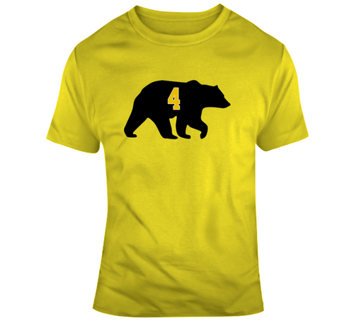 Bobby Orr Bear Silhouette 4 Boston Hockey Fan T Shirt - 9603398766