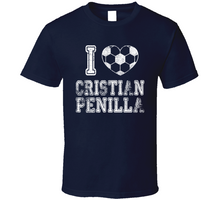 Load image into Gallery viewer, Cristian Penilla I Heart New England Soccer T Shirt - 9789181748