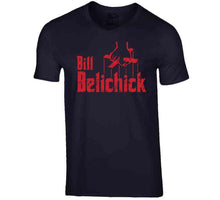 Load image into Gallery viewer, Bill Belichick The GodFather New England Coach Football Fan T Shirt - image_0044fcec-85f5-46fd-87c5-1135d830453e