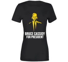 Load image into Gallery viewer, Bruce Cassidy For President Boston Hockey Fan T Shirt - image_006d1cf3-7688-4b02-870a-43eecd8f4b1e