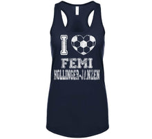 Load image into Gallery viewer, Femi Hollinger Janzen I Heart New England Soccer T Shirt - image_012ed42a-9ccb-4889-a76c-540777eec476
