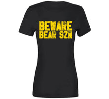 Load image into Gallery viewer, Beware Bear Szn Boston Hockey Fan T Shirt - image_02e71480-6dee-44bb-a652-2df2ca243be0