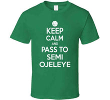 Load image into Gallery viewer, Semi Ojeleye Keep Calm Boston Basketball Fan T Shirt - image_031d0082-092b-4c74-9d56-b0a14b7cf7a7