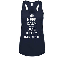 Load image into Gallery viewer, Joe Kelly Keep Calm Boston Baseball Fan T Shirt - image_0373ec05-8f18-440b-9f96-874dcbdc8175