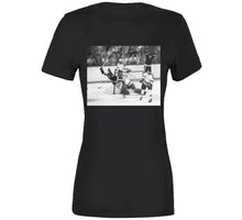 Load image into Gallery viewer, Bobby Orr Classic Score and Soar Famous Photo Boston Hockey Fan v2 T Shirt - image_043f8559-7162-4bcf-b382-459ad55ea71b