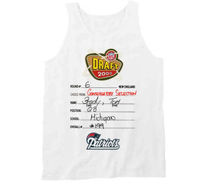 2000 Tom Brady Draft Card New England Football Fan T Shirt - image_06a9b005-ca86-4935-a47b-44bb3b71df87