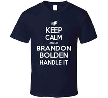 Load image into Gallery viewer, Brandon Bolden Keep Calm New England Football Fan T Shirt - image_08232003-0553-4081-a3bd-1ad5d360c168