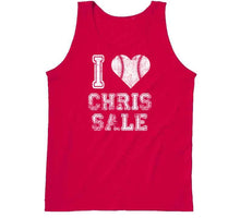 Load image into Gallery viewer, Chris Sale I Heart Boston Baseball Fan T Shirt - image_085c6edb-79d5-4805-9cf5-078443c161ad