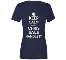 Load image into Gallery viewer, Chris Sale Keep Calm Boston Baseball Fan T Shirt - image_08e61596-95c3-4d2b-b86d-94a22a393ec2