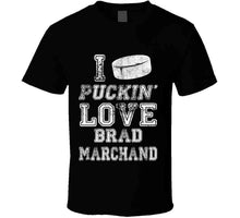 Load image into Gallery viewer, Brad Marchand I Love Boston Hockey Fan T Shirt - image_092407a1-6d01-44bc-8a6c-12a62cb79cc1