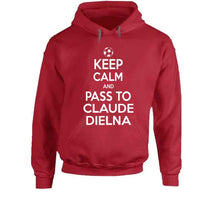 Load image into Gallery viewer, Claude Dielna Keep Calm Pass To New England Soccer T Shirt - image_098e1f9f-2d7b-4329-b781-473406ba8bc5
