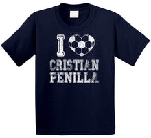 Load image into Gallery viewer, Cristian Penilla I Heart New England Soccer T Shirt - image_09b178bd-f253-40d8-8be8-93aefdc5d322