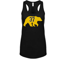 Load image into Gallery viewer, Patrice Bergeron Bear Silhouette 37 Boston Hockey Fan T Shirt - image_0c09224c-d76d-499f-8489-b6a8079f28f3