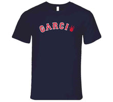 Load image into Gallery viewer, Boston Faithful Garcia Baseball Fan Navy V2 T Shirt - image_0e05d993-61b1-4915-81aa-a9f22c171737