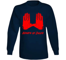 Load image into Gallery viewer, Julian Edelman Gloves Hands of Jules New England Football Fan T Shirt - image_10252aa7-7302-4118-8ebe-88255da90ef0