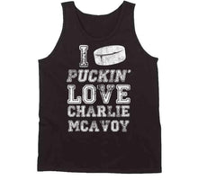 Load image into Gallery viewer, Charlie McAvoy I Love Boston Hockey Fan T Shirt - image_10b359e3-2ad3-4d9d-be50-0df74ec5c98e