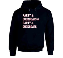 Load image into Gallery viewer, Party And Duck Boats New England Football Fan T Shirt - image_10d59c0b-f854-4470-b395-a1a095b7e0f9