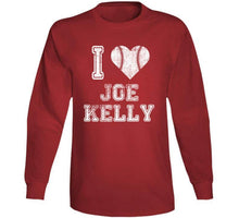 Load image into Gallery viewer, Joe Kelly I Heart Boston Baseball Fan T Shirt - image_11b164aa-1933-4c57-9b67-3852d3f3e144