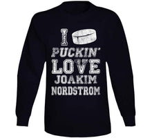 Load image into Gallery viewer, Joakim Nordstrom I Love Boston Hockey Fan T Shirt - image_127390fe-6c22-4f98-b00c-988e96f83ad0