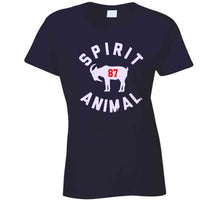 Load image into Gallery viewer, Rob Gronkowski Spirit Animal Goat New England Football Fan T Shirt - image_12b8c3f3-56bc-4e6c-80be-d07f902d4ae5