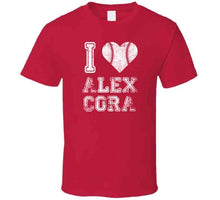 Load image into Gallery viewer, Alex Cora I Heart Boston Baseball Fan T Shirt - image_1313ec72-2186-469a-86ca-4060b3b277f9