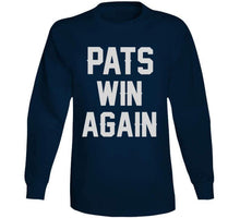 Load image into Gallery viewer, Pats Win Again New England Football Fan T Shirt - image_134a8382-2e0e-438c-bcbf-6e8566204327