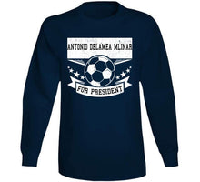 Load image into Gallery viewer, Antonio Delamea Mlinar For President New England Soccer T Shirt - image_139e62c1-eb8f-4a81-a0d6-760d95ad4e0e